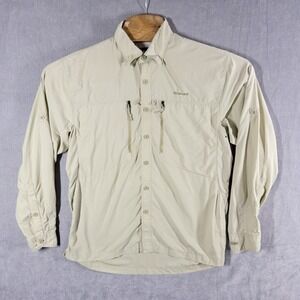 Simms Fishing 3x Dry Button Up Shirt Mens Medium  Outdoors Boating Lake Camping
